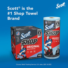 Scott Kimberly-Clark Professional Logistics Supply 75130KC Scott Shop Towels Blu