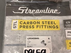Streamline STL-G Press x Press x Press Carbon Steel 1½” Fitting Tee # CP04084G