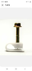 (100-Pk) Telecrafter Clips Flex rg59 rg6 interior and exterior