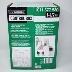 Everbilt 1-1/2 HP 230V NEMA 3R Control Box for Submersible Well Pump HDCB15