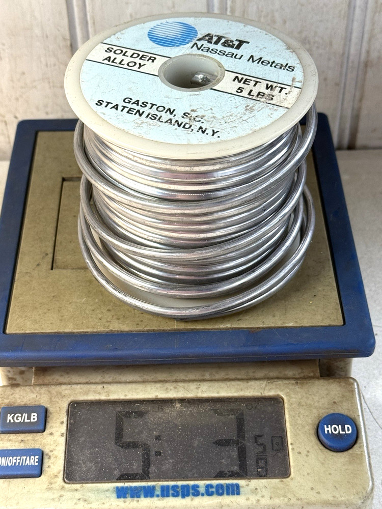 AT&T NASSAU METALS Solder Alloy 5 Lbs