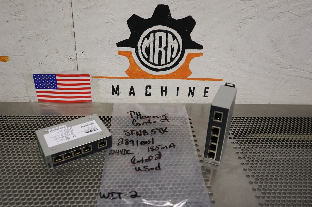Phoenix Contact 2891001 FL SWITCH SFNB 5TX HW:13 Ethernet Switch Used (Lot of 2)