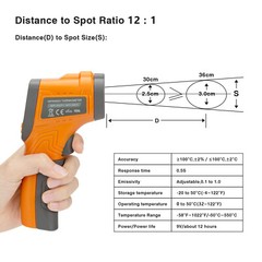 Digital Laser Infrared Thermometer Gun Grill Temperature Oven Cooking Kitchen IR