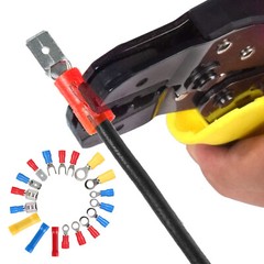300PCS Insulated Electrical Wire Splice Terminal Spade Crimp Ring Connectors Kit