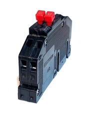 Type RC38AL Zinsco or GTE Sylvania 2-Pole 20A Thin Circuit Breaker (Black)