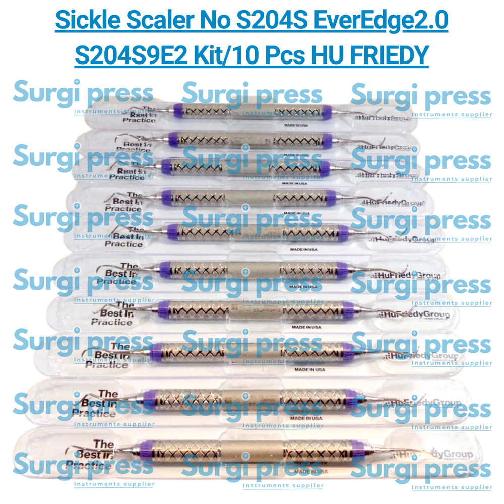 Sickle Scaler No S204S EverEdge2.0 S204S9E2 Kit/10 Pcs HU FRIEDY