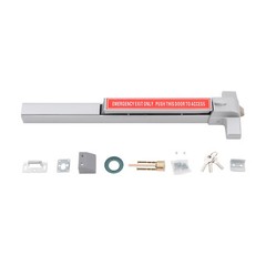 Door Push Bar Panic Exit Device Lock Hardware Latches for 30-36 Inch Single Door