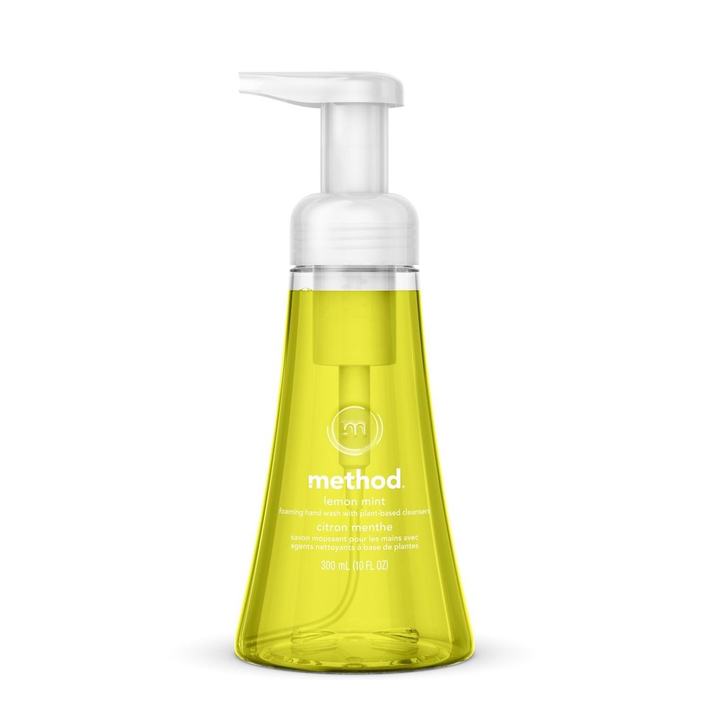 Method 1162 Lemon Mint Foaming Hand Wash Pump Bottle 10 oz. (Pack of 6)