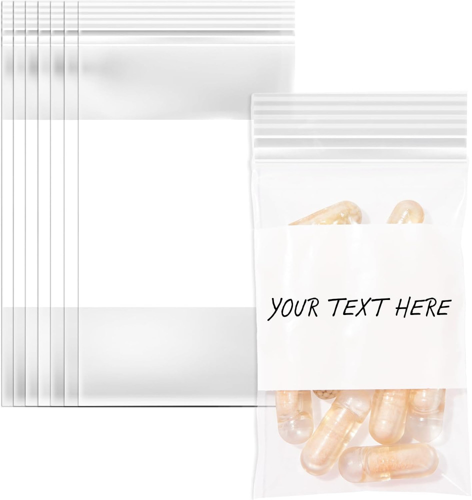 Spartan Industrial – 2″ X 3″ Plastic Zip Bags With Writable White Block (1000…