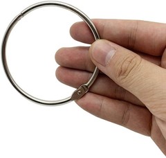 3 Inch (12 Pack) Loose Leaf Binder Book Rings, Heavy Duty Nickel Plated Steel