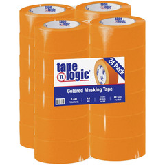 Tape Logic® Masking Tape, 4.9 Mil, 2″ X 60 Yds., Orange, 24/Case