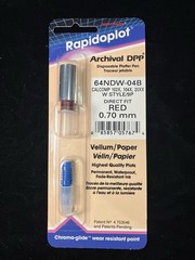 Rapidoplot Archival Disposable Pen Plotter – Red 0.70mm – New Old Stock – 4 Pack