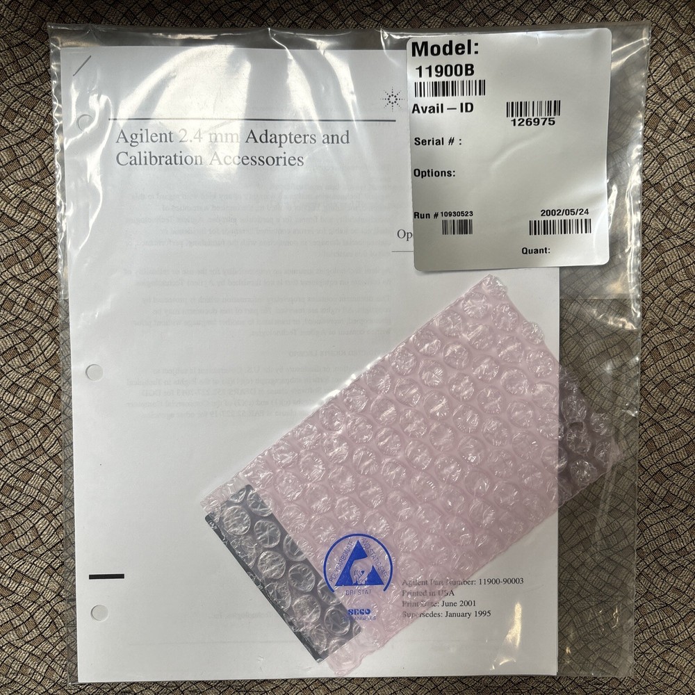 BRAND NEW Agilent Keysight HP 11900B DC to 50 GHz, 50 Ohm, 2.4 mm (F-F) Adapter