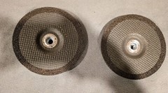 Lot of 2 New Weiler Tiger AO A24R Grinding Wheels – 7″ x 1/4″ x 7/8″ – 57125