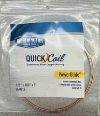 Worthington Quick Coil Brazing Rod Samples – 9’ Total