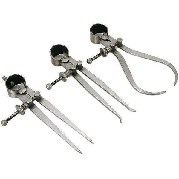 3 Pieces Spring Caliper Set – Inside Outside & Divider 4″ inch – Tool