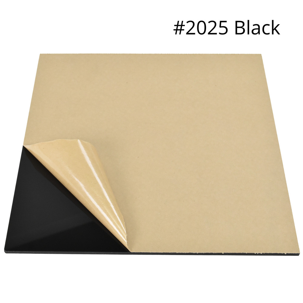 BuyPlastic 2025 Black Colored Acrylic Plexiglass Sheet 1/4″ x 12″ x 12″