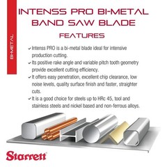 Starrett Versatix MP Bimetal Band Saw Blade 150″ L x 3/4″ W x .035″ Thk 8-12 TPI