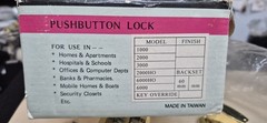 Pushbutton Lock 2 3/8 Backset Mechanical