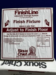Sioux Chief 4” Finish Drain Fixture Adjustable Floor Clean-out 832-4HNQ PVC