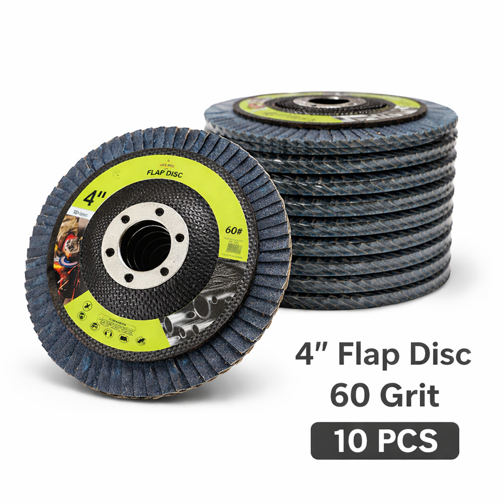 4″ Flap Disc 60 Grit 10PCS Grinding Sanding Wheels for Metal Rust Removal Angle