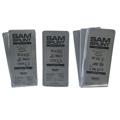 SAM Splint 3X Combo Pack, 36″, 18″ and 9″ (Orange/Blue, Charcoal Gray)
