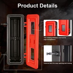 20 lb Fire Extinguisher Cabinet Indoor Outdoor Weatherproof Heavy Duty Holder