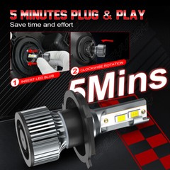6000K LED Headlight bulbs for KIOTI CK20 CK25 CK27 CK30 DK35 DK40 DK45 DK50 DK65