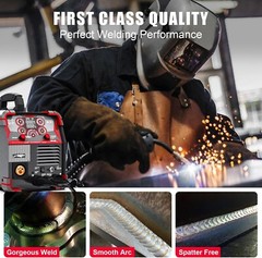 AWT MIG Welder, 200A, 110/220V 8 in 1 Aluminum Multi Process Welding Machine