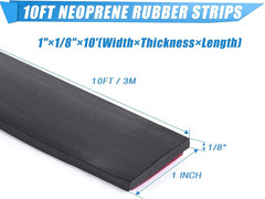 Neoprene Rubber Strips Self Adhesive Sheets, Rolls & Strips with Adhesive Backin