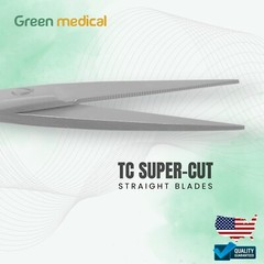 Supercut TC Iris Scissors 4.5″ Straight, Plastic Surgery Delicate Scissors