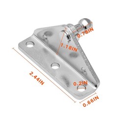 10MM Ball Stud Mounting Brackets for Gas Spring Strut Shock Ball Includes 2 A…