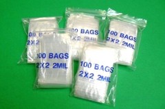 500 Bags 2 x 2 2mil Clear Reloc Zippit Reclosable Plastic Baggies 2″ Square