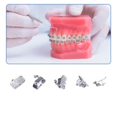 AZDENT Dental Ortho Buccal Tube 1st 2nd Molar Roth/MBT 022 018 Bondable Non-Conv