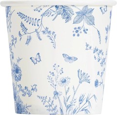 3Oz Paper Cups Dixie Cup[100 Pack], Disposable Bathroom Cups, Elegant Blue Flora