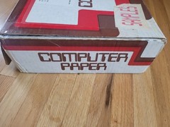 Vintage 80’s Computer Paper 9.5×11 Fanfold Tractor Feed NOS
