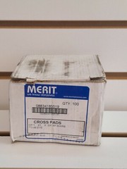 Merit Cross Pad 1″L x 1″W x 3/8″ Thk 80 Grit (Qty 100)