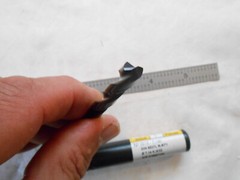 NEW GUHRING SOLID CARBIDE 5XD, HP DRILL 9/32″ CUT DIA X 53MM FL X 91MM OAL FIREX