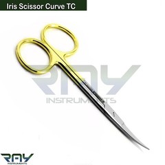 5 Pcs New German Iris Scissors TC 4.5″ Curved Surgical Dental Surgery Instrument