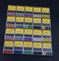 10-100Packs Dental Endo Files K-FILES Stainless Steel Hand Use 21 25 31 mm