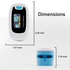 Finger Pulse Oximeter Blood Oxygen Saturation Heart Rate Measuring SpO2 Monitor