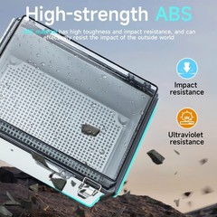 Waterproof Electrical Junction Box IP67 Plastic W/ Clear Cover Outdoor Use