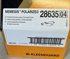 KLEENGUARD NEMESIS POLARIZED SMOKE LENS SAFETY GLASSES SUNGLASSES 28635 1/PAIR