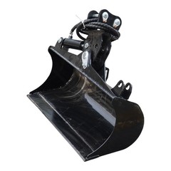 31.5in Tilting Bucket for Mini Excavator 800mm Tilt Bucket with Hydraulic Hoses