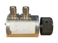 JFW Industries Inc 50R-028 Manual Single Rotary RF Attenuator Coaxial