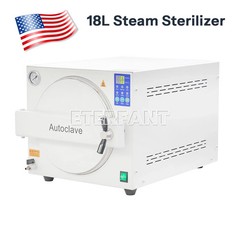 18L Class N Dental Autoclave Steam Sterilizer High Temperature Sterilization US