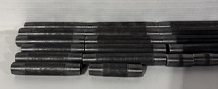 Lot of 24 Black Pipe Assortment, Male Threaded OD 2.875 inches various lengths