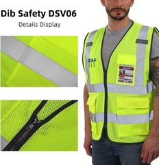 Men’s & Women’s Reflective Safety Vest – High Visibility ANSI Class 2, Large