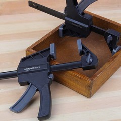 6-Piece One-Handed Quick-Release Trigger Clamp Set, 2×4-inch and 4×6-inch Bar