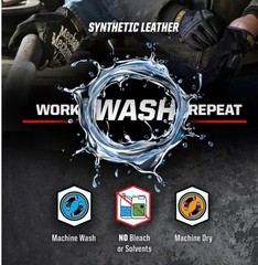 TWO PAIR Mechanix Wear Synthetic Leather Utility Work Glove MEDIUM
